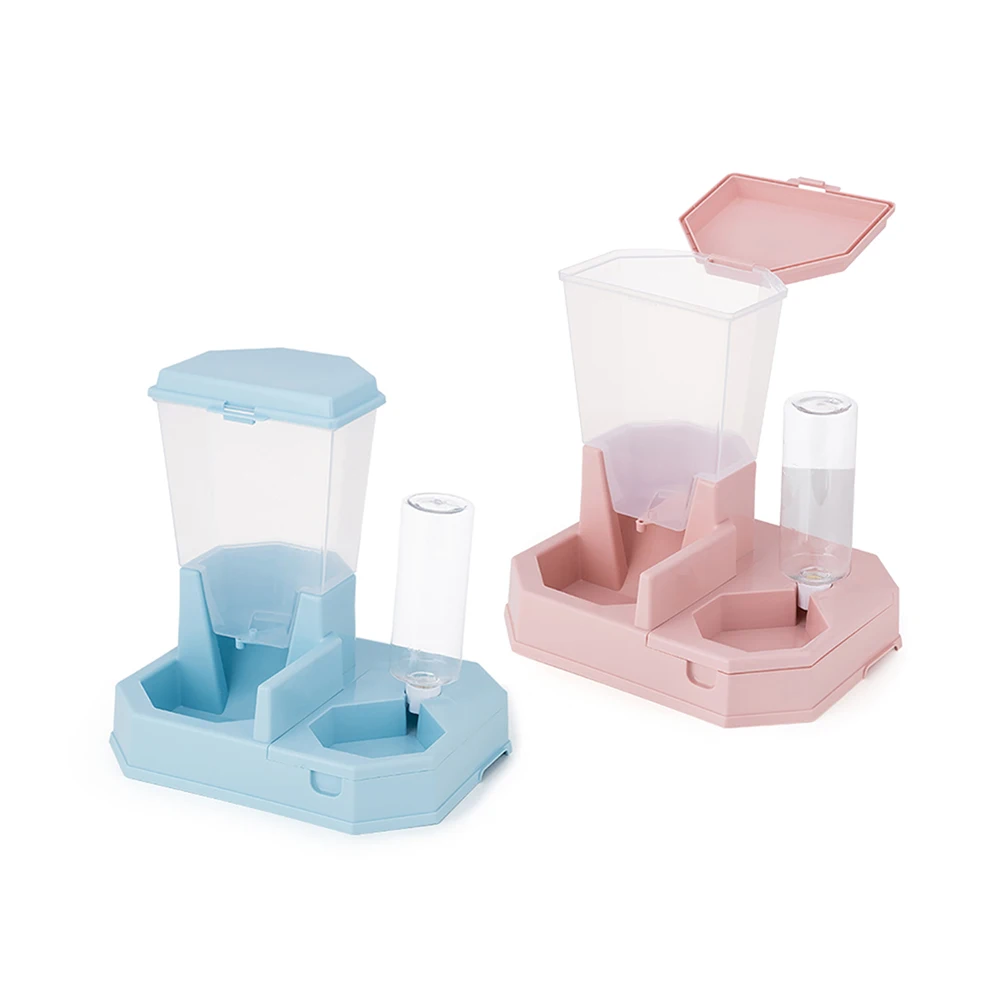 Hot Selling High Quality PP Non Toxic Eco Friendly Pet Automatic feeding And Drinking Water 2 In 1 Dog Cat Feeder Bowl Wholesale