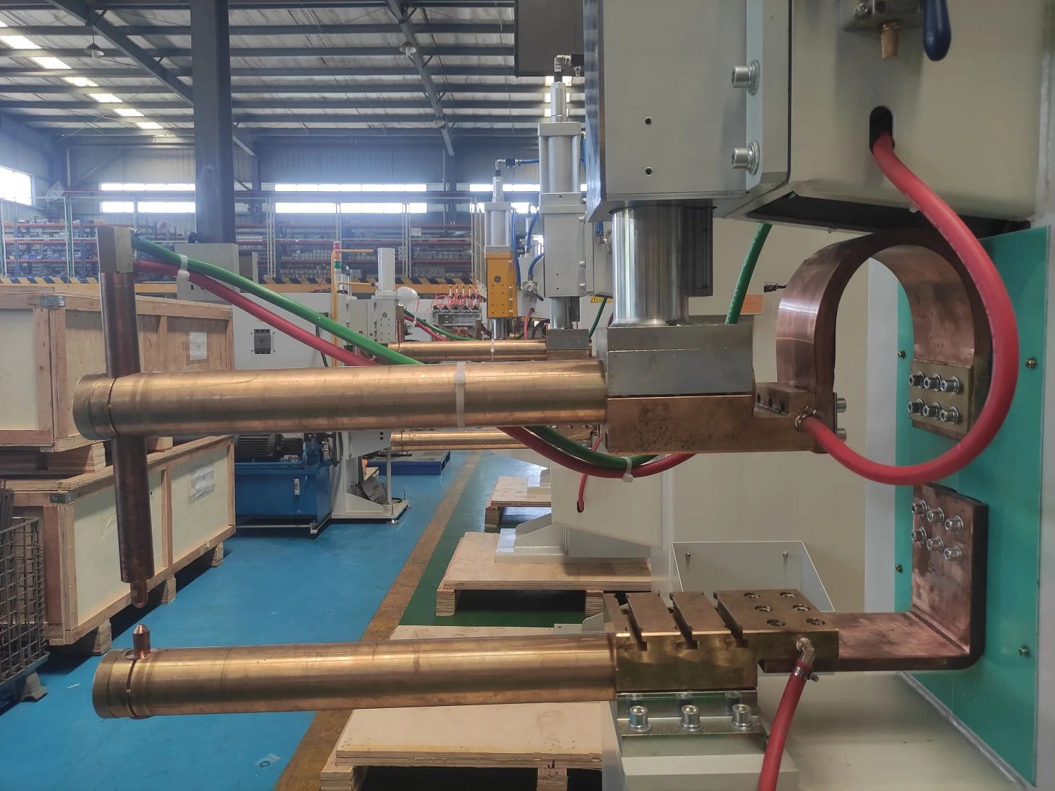 Stainless Steel Cookware Rebar 220V Manual Resistance Welders Long Arm Spot Welder Welding Machine