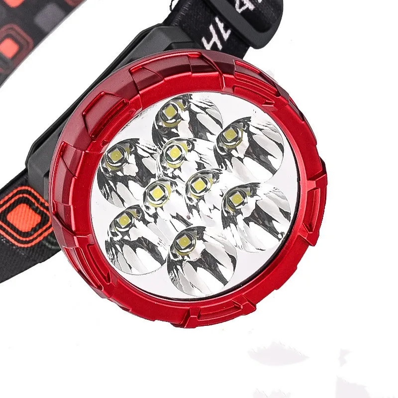 Cheap Price 9 pcs LED Chip Rechargeable Headlight