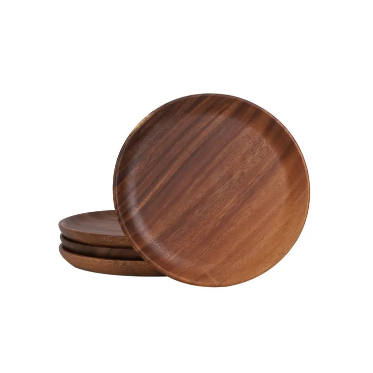 Wholesale Souvenir Multi-purpose handcrafted Round Kitchen Wooden Baby Plate