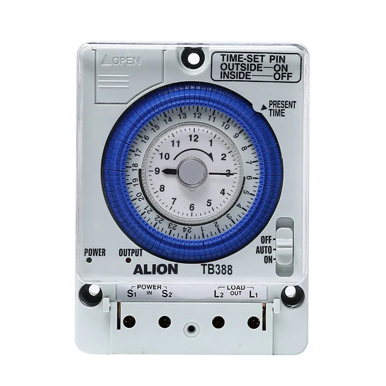 ALION 2021 Good Quality Din Rail Analogue Push Button Mechanical Time Switches