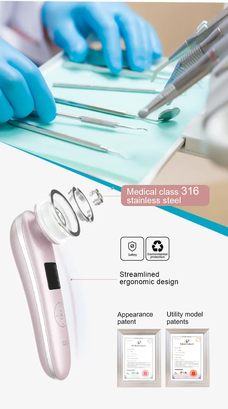 Face care rejuvenation machine electric hot cold facial beauty ultrasonic photon skin massager