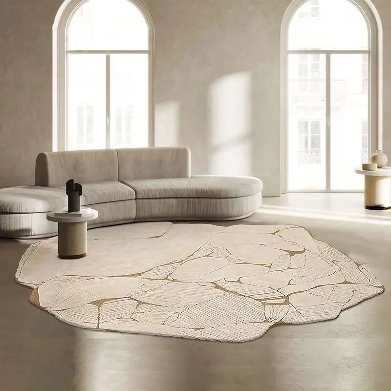 modern special shape Nordic home decorative round fluffy fur rugs living room large customer area carpets and rugs
