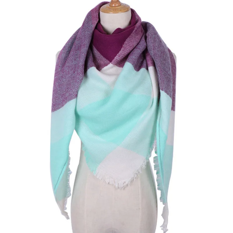 Imitated Wool Triangle Scarf