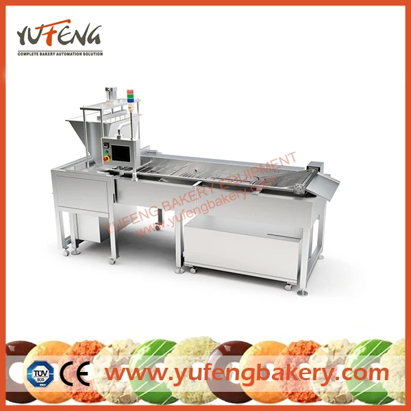 HOT Yufeng 304 stainless steel industrial donut making machines cake machine automatic Can be fried and automatically rolled