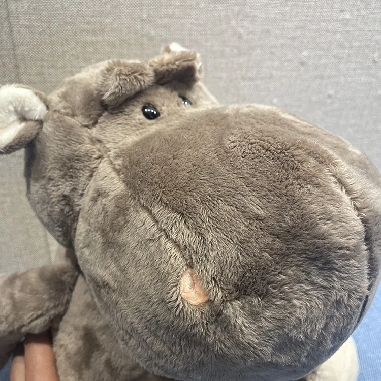 Real Life Hippo Plush Toy Realistic Wild Animals Stuffed Toys Lifelike Hippopotamus Soft Toys