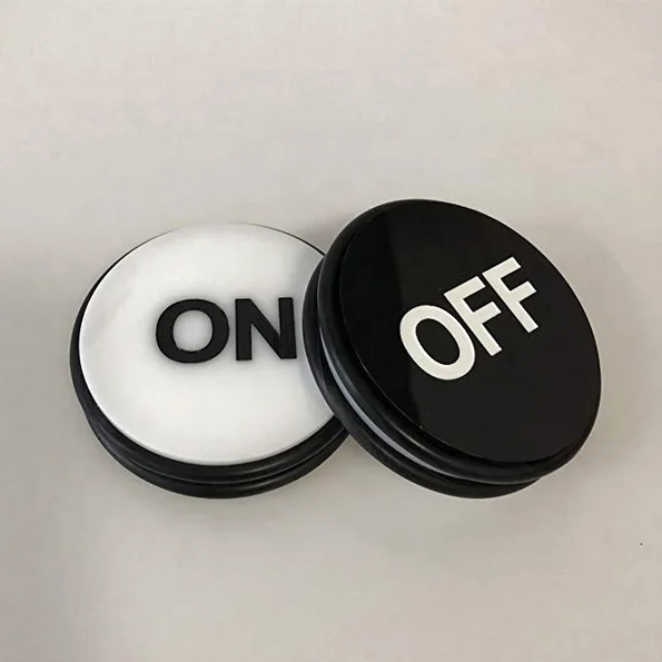 Double-Sided Casino Grade ON/Off Craps Dealer Puck , 3 Inch Diameter