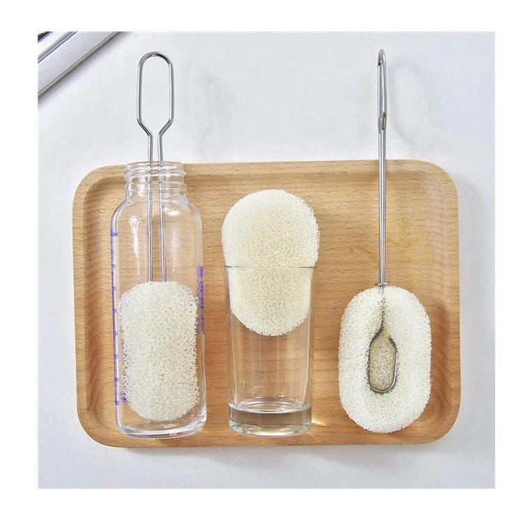 Wholesale White Black Sponge Cup Bottle Clean Brush