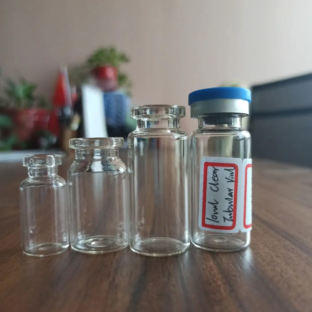10ml Pharmaceutical Package Tubular Clear and Amber Empty Glass Vial