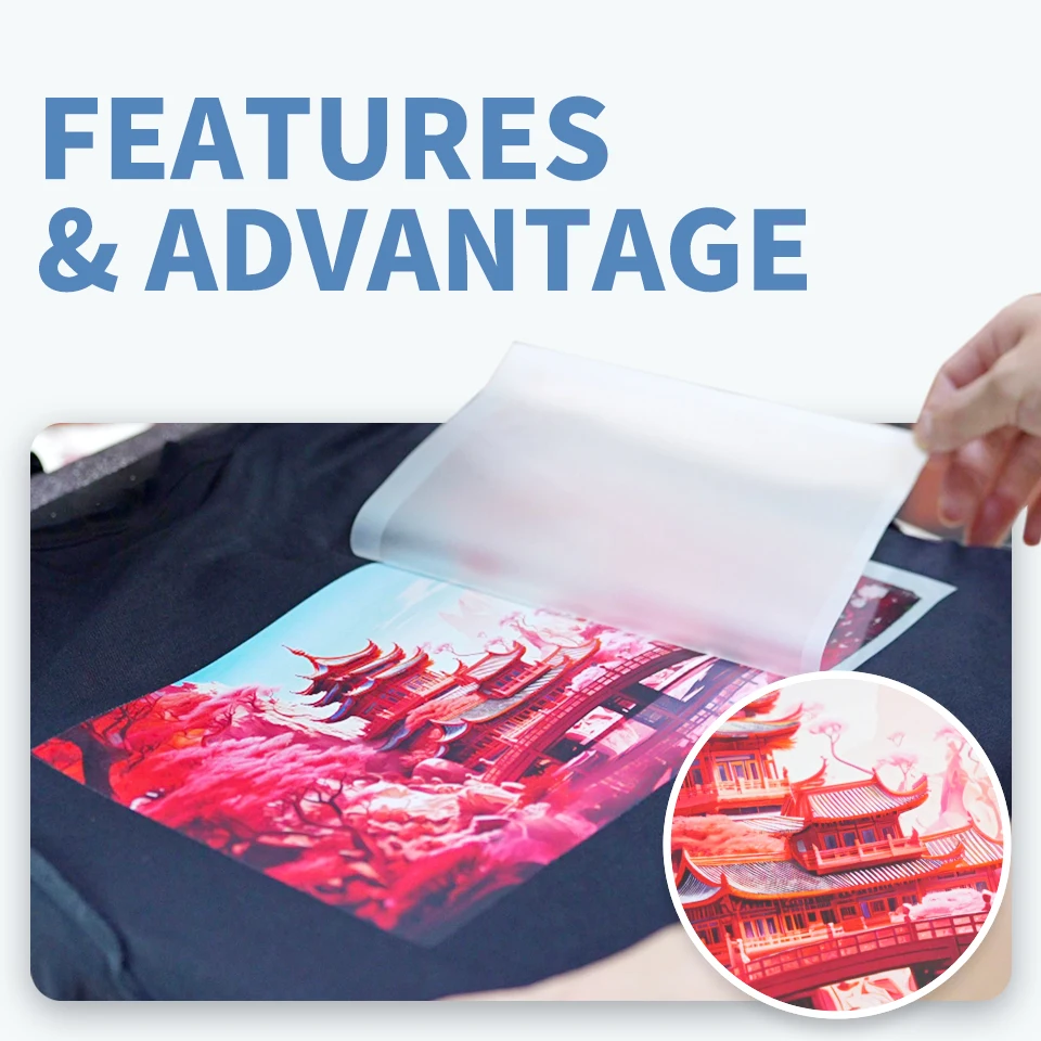 30cm Direct to Film Inkjet PET  a B DTF Film A3 UK Ink Heat Transfer UV DTF PET Film Printing