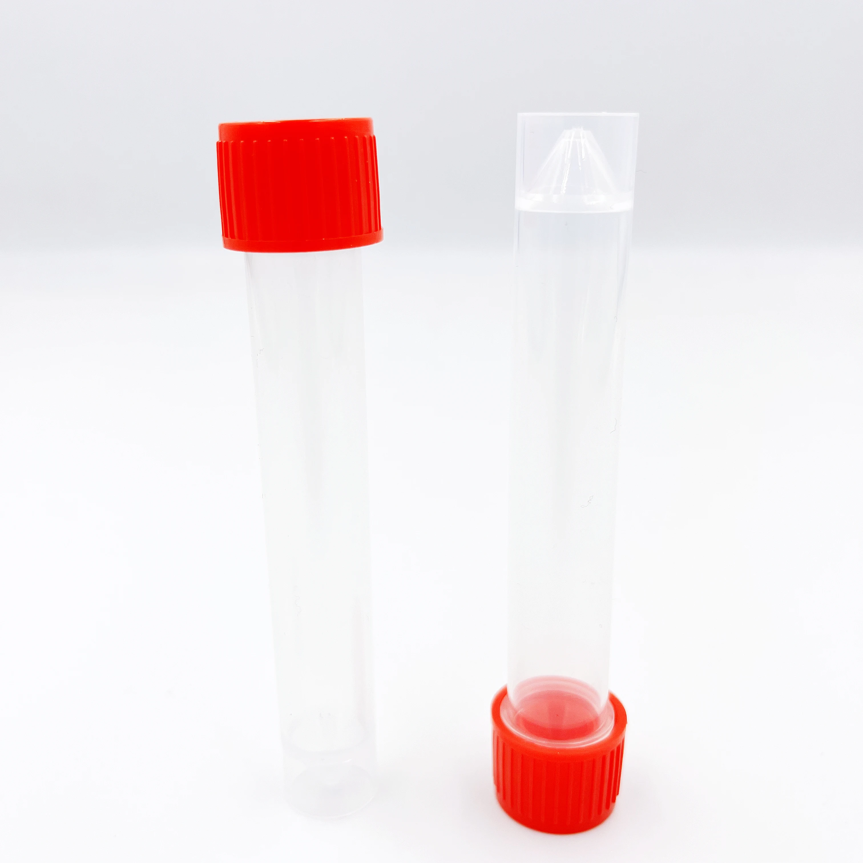 10ML PP Grade Self-Standing Sampling Tube with Plug Seal Cap,disposable screw sample specimen storage