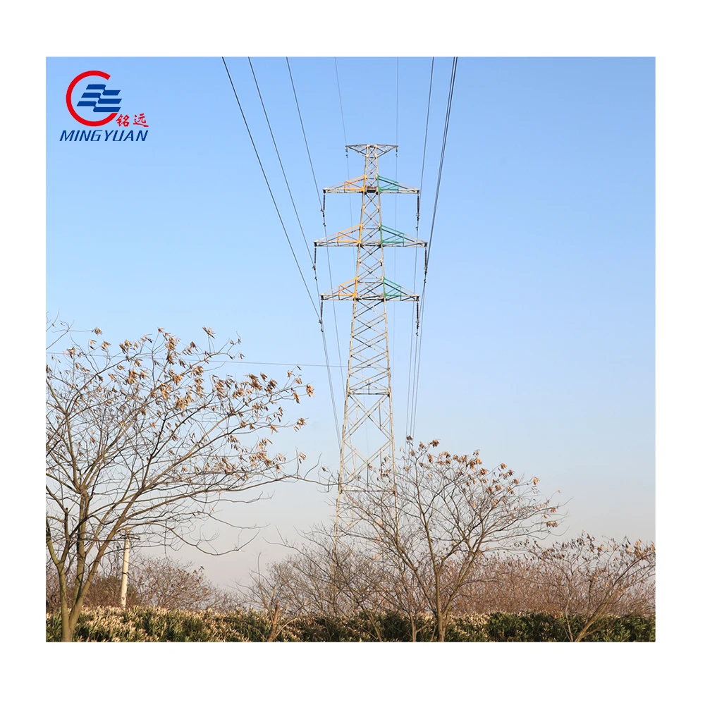 10kv-220kv transmission line towers lattice steel tower high tension electrical galvanize poles