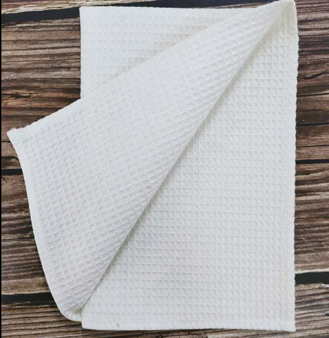 Customized sublimation waffle weave tea towel 33*66 cm soft Blank kitchen towel for heat press