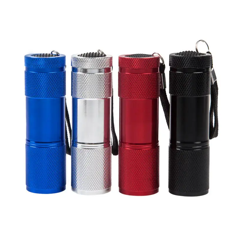 Mini led torch Promotion Gift Classic Style 9leds Bright Pocket Small White Light Flashlight Bike Flashlight