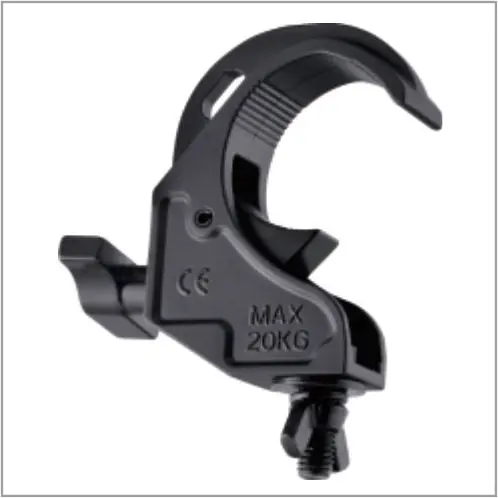 Tube 48-51mm Load 20kg Pipe Clamp Truss Hook Aluminum Stage Lighting Truss Clamp Hook Quick Snap Clamp G5016