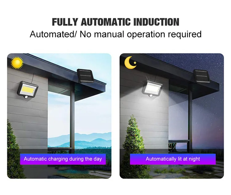 New High Power 100COB 56LED Solar Outdoor Led Flood Light