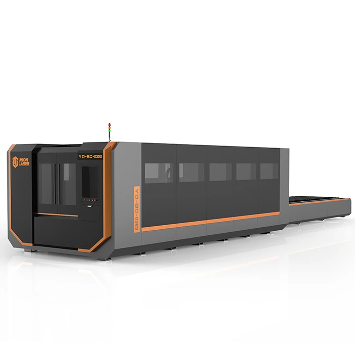 Aluminum Stainless Steel Cnc 6kw Desktop Fiber Laser Cutting Machines With Max Raycus Ipg Laser Generator