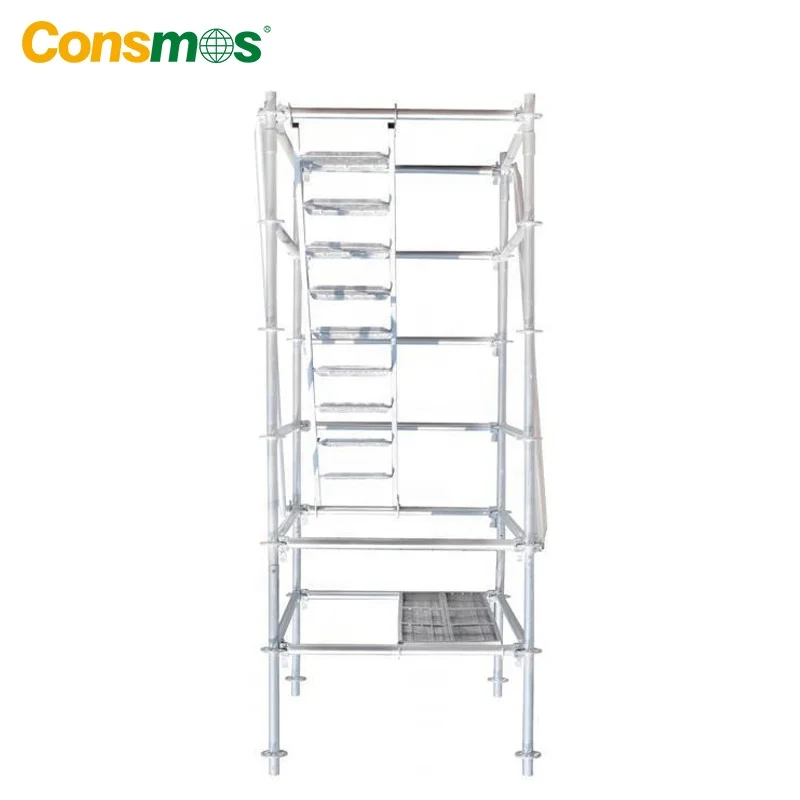Q345 Galvanized Painted H Frame Ladder Walk Through Mobile Scaffolding System for Construction