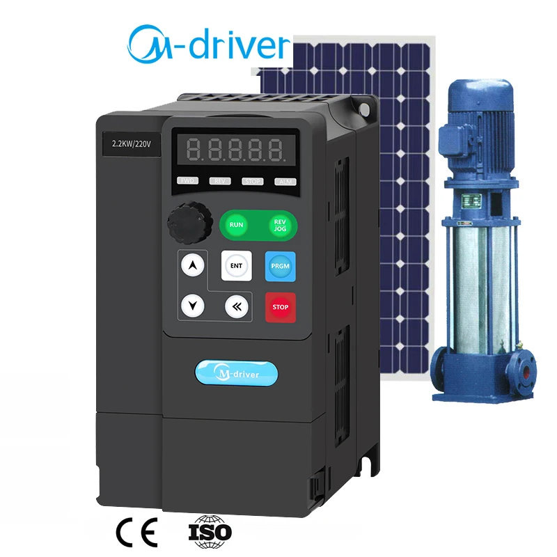 MPPT Solar VFD 220v однофазный трехфазный 5Hp солнечный инвертор для