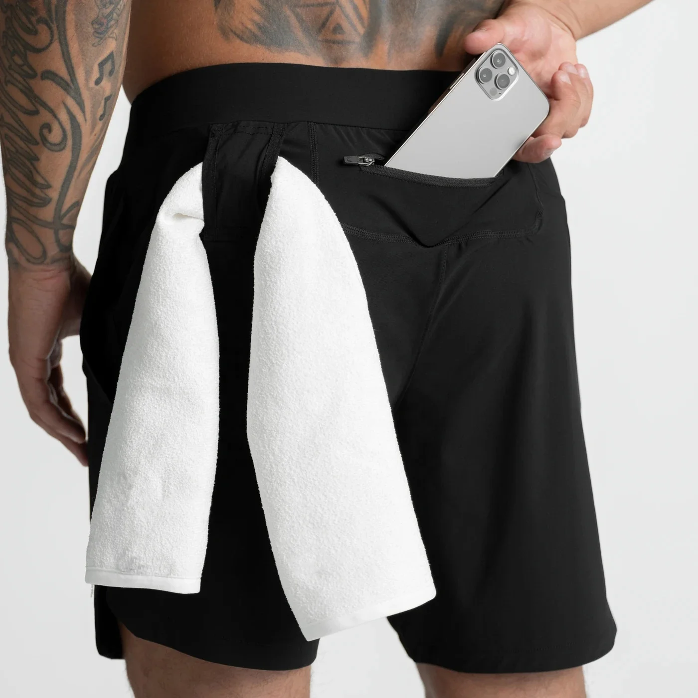 Custom Mens Gym wear Cross fit short Gym Workout Shorts Running Sports Shorts with Side Zip Pocket Gym shorts men