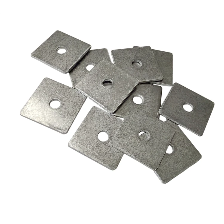 Standard customized size stainless steel 304 square flat washer made in China