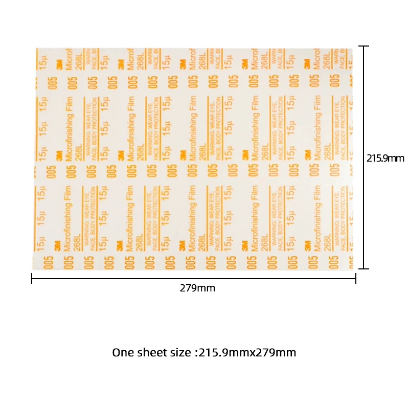 3M Sandpaper 268L Adhesive 216*280mm Clear Sandpaper Grinding Car Paint Spray Varnish Flow Hang Polishing Self-Adhesive Sand