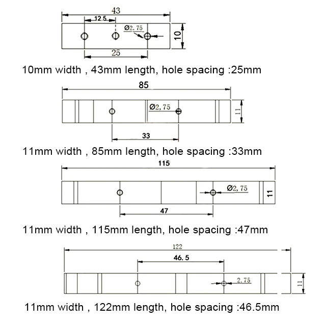 PCB 35mm Din Rail Accessories Plastic C45 Din Rail Mounting Carrier Bracket Clip