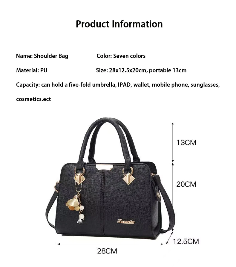 High Quality Fashion Handbags tote bag wholesale eco-friendly lady hot selling large capacity PU leather handbag