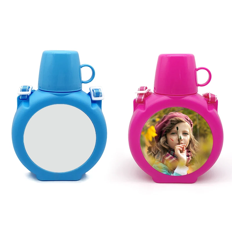 Personalized Colorful Plastic Kids Drinking Water Bottle Sublimation Blanks Plastic Water Bottle