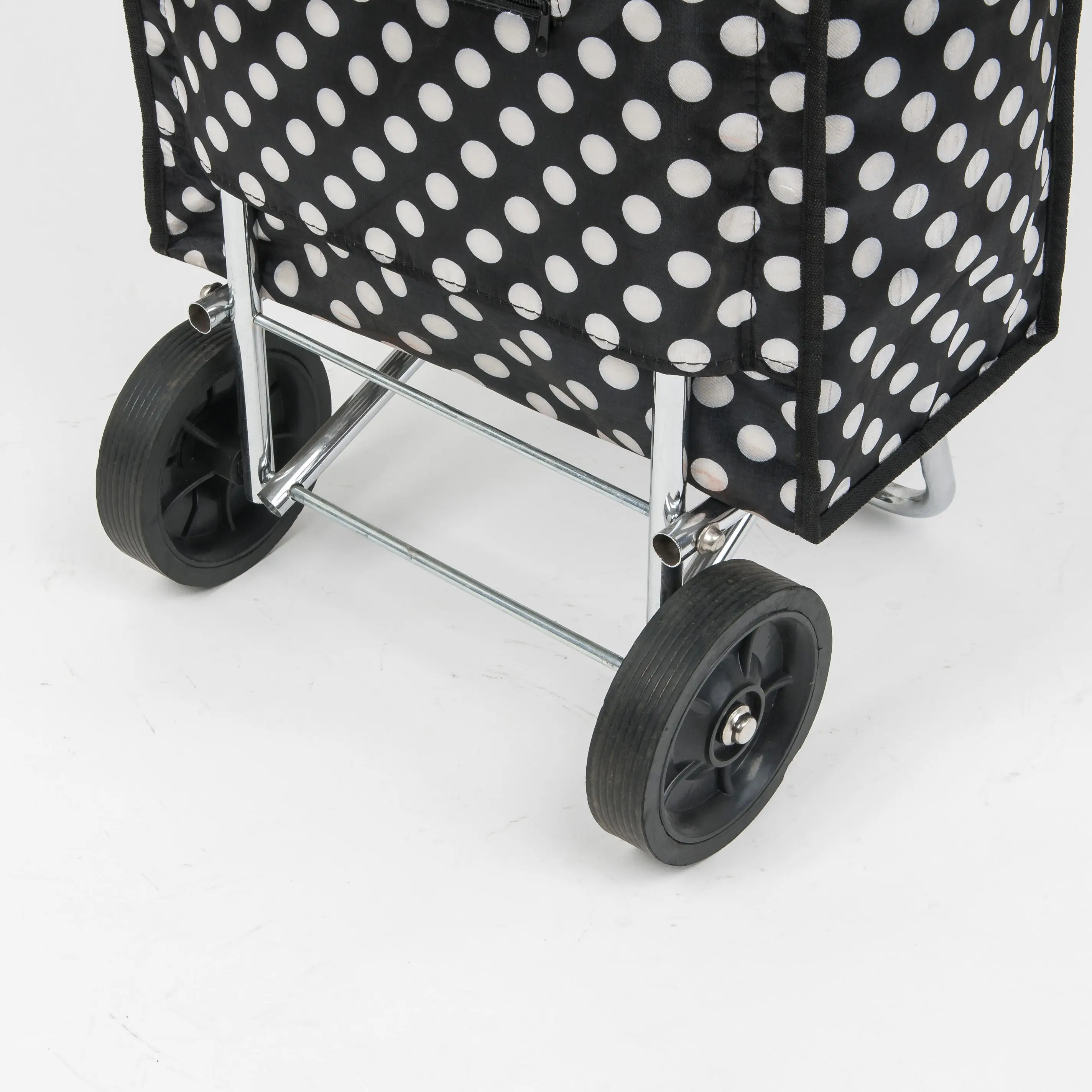 High Quality Folding Trolley Shopping Cart Manufacture Rubber Wheel Plastic Shopping Trolleys