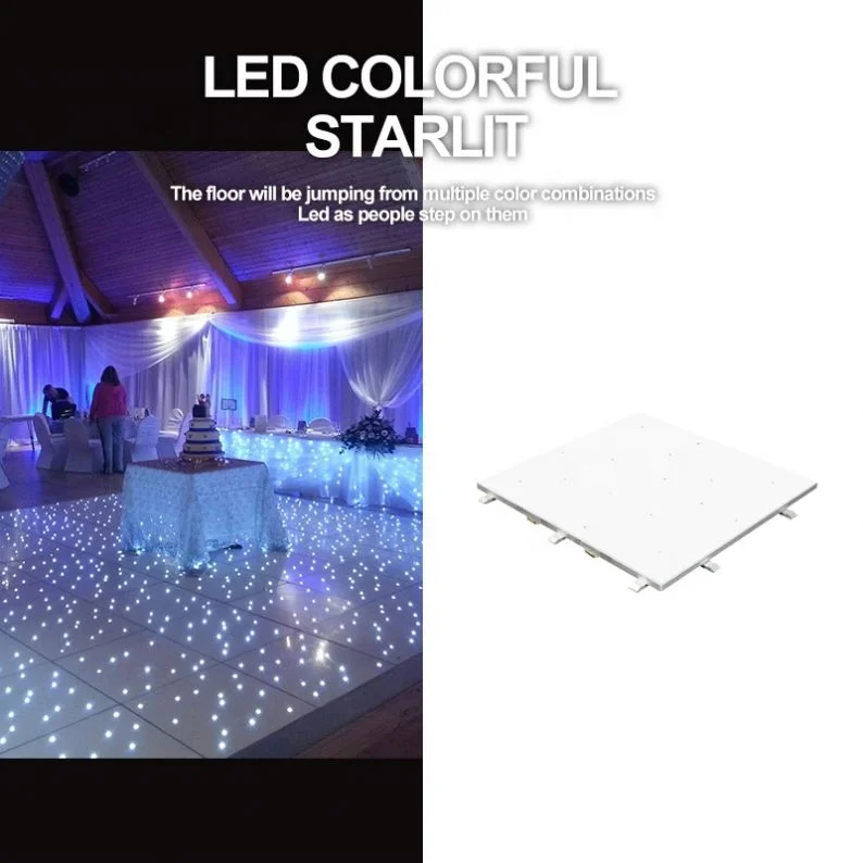 Hot Sale Sd Control Event Party Lighted Brick Portable Star Dance Floor