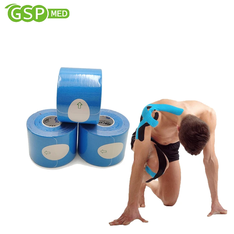 5 см * 5 м Высококачественная хлопковая жесткая спортивная лента для мышц спортивная лента kt с CE