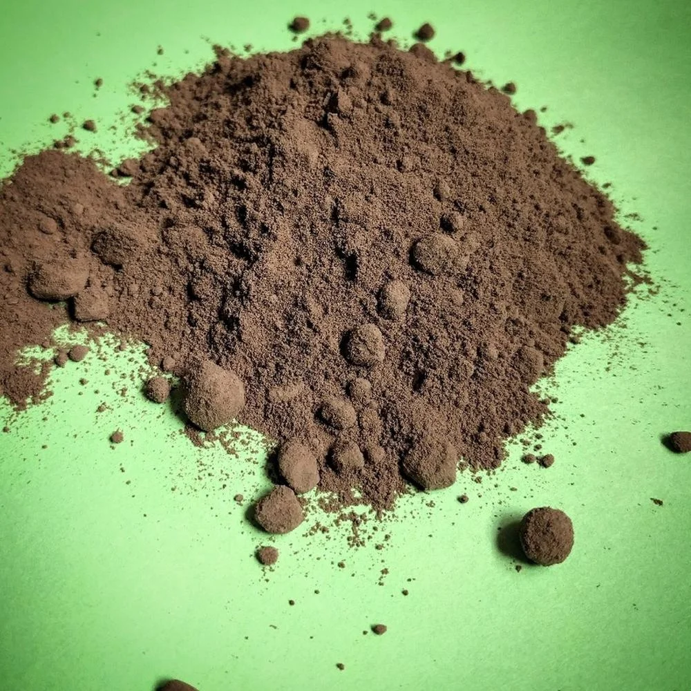 100% cocoa ingredients alkalized cacao powder dark brown
