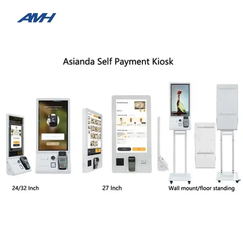 Self-service Ordering Kiosk Equipment Display Advertising touch screen kiosk Indoor Floor Standing LCD Touchscreen Kiosk SDK