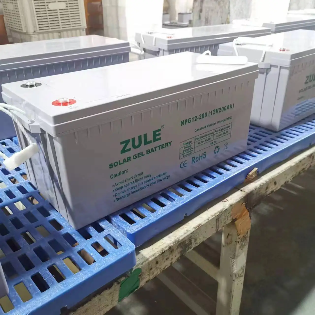 OEM Deep Cycle Safe Solar Gel Batterie Solaire 12V 200Ah Lead Acid Batteries For Solar System