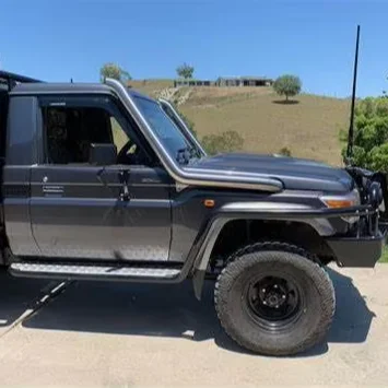 Pickup Trunk Black Stainless Car Snorkel For Toyota Land Curiser 76 78 79 High Quality 4x4 Car Accessories Air Intake Snorkel