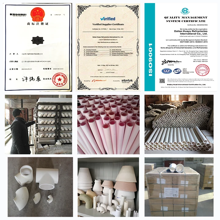 Low Price Heat Resistant Ceramic Tube/Tee for Furnace