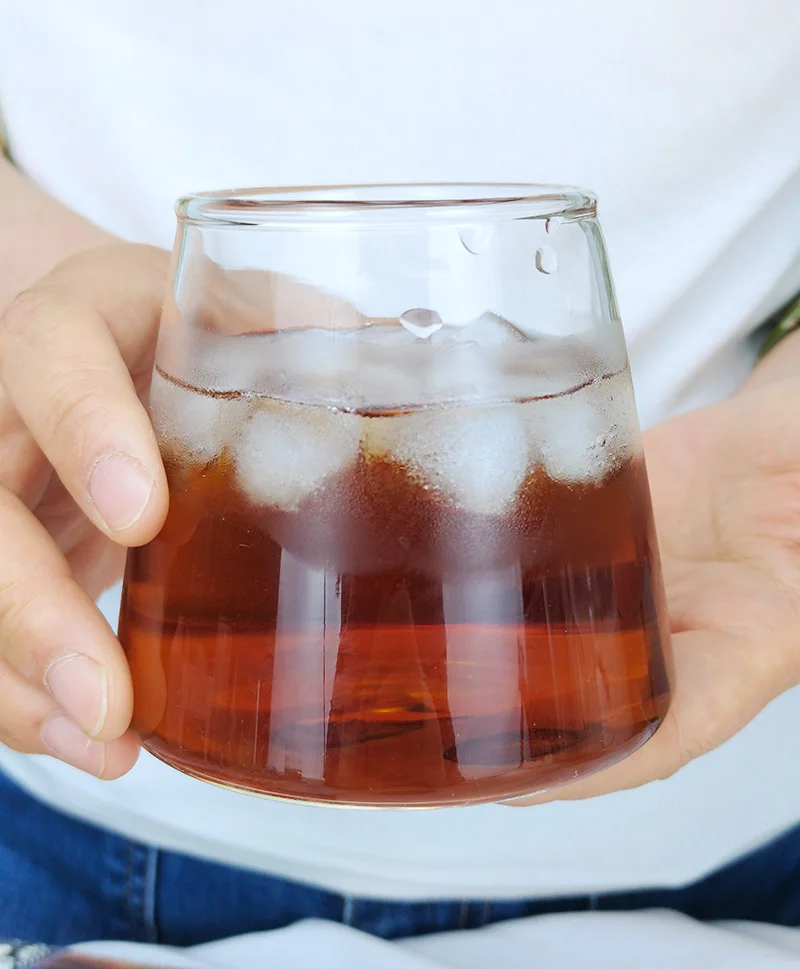 Christmas Nordic style thickened high borosilicate glass cup Whisky glass summer drinking juice cup