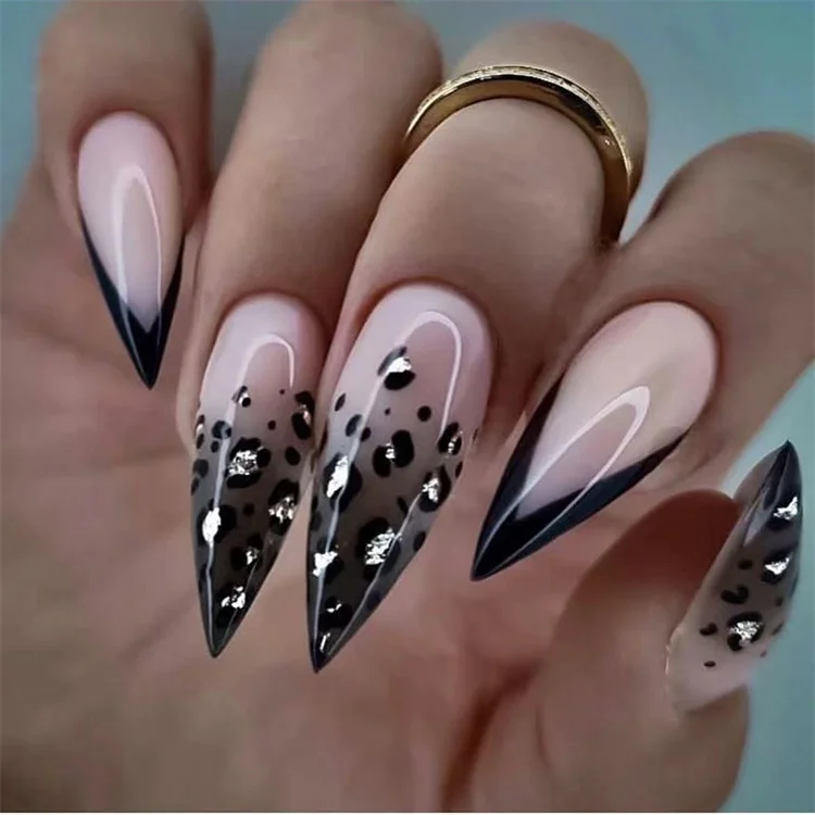 High Quality Press On Nails Sexy Leopard Designed Nail Tips Supplies
