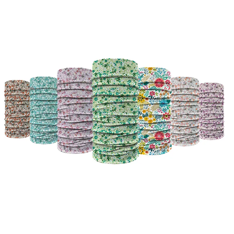 Волшебный шарф, многофункциональная бесшовная бандана, труба для шеи, модный головной убор для спорта на открытом воздухе, серия цветов