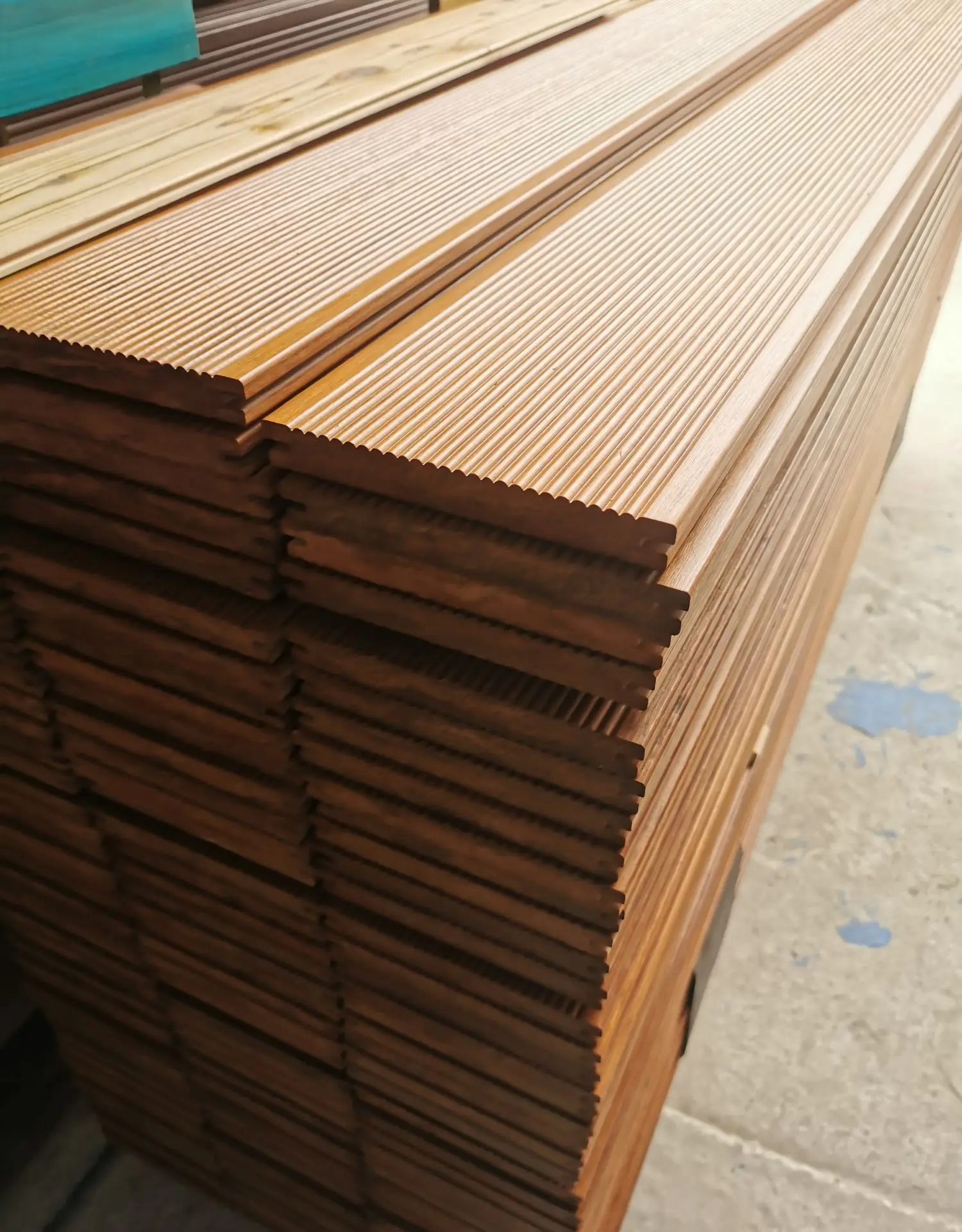 High Density Solid 18mm Thickness Carbonized Outdoor Flooring Exterior Park Floor Groove Strand Woven Natural Bamboo Decking