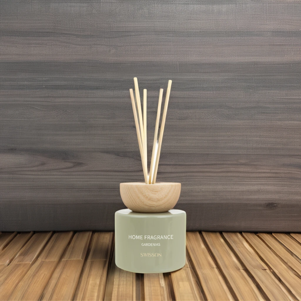 Custom Logo Rattan Fragrance Reed Diffuser Glass Bottle Aroma Plant Extract Essential Oil (Gardenias) OEM/ODM