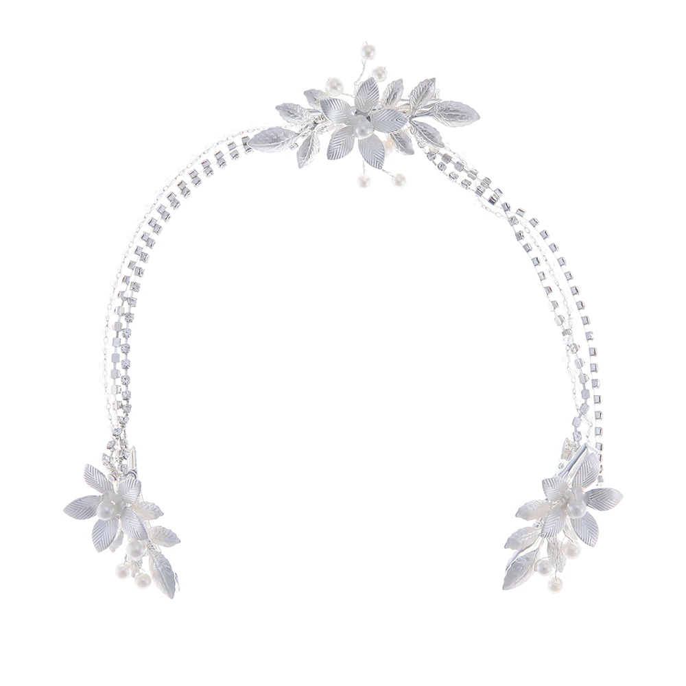 Original Alloy Flower Leaf Women Hair Clips Handmade 3 Dora Claw Chain Flower Hair Clips