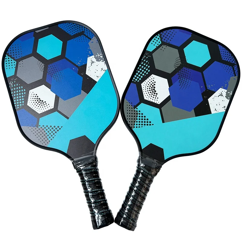 new arrival odm custom USAPA professional cover leather bag carbon honeycomb core & graphite and carbon pickleball paddle set
