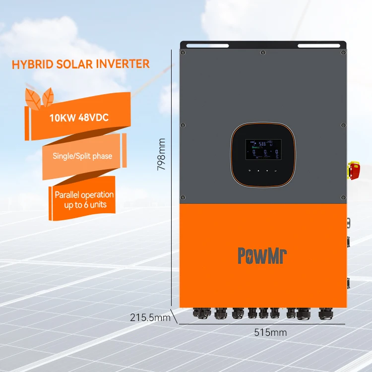 PowMr Off/on grid 12KW 48V MPPT Solar Inverter 120/240V AC Pure Sine Wave Split Phase Hybrid Solar Inverter
