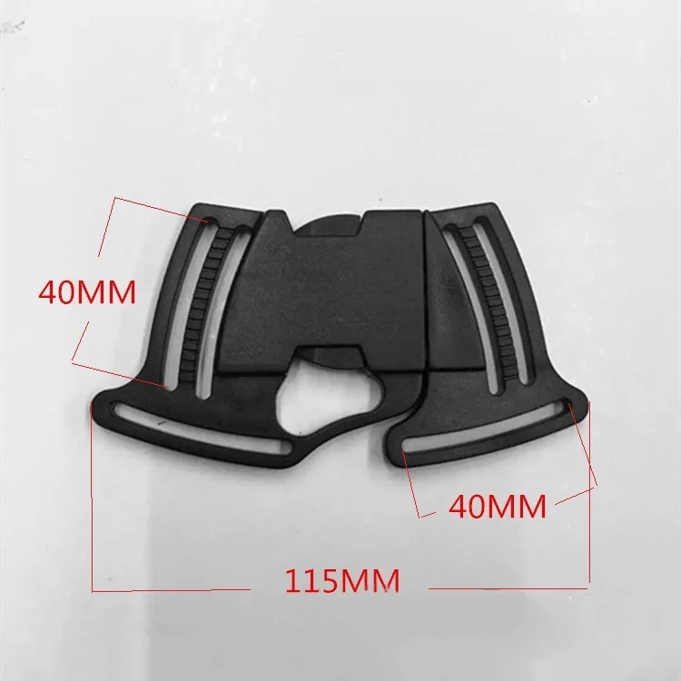 Plastic POM Quick Release Buckle 38mm Double Adjust Safety Symmetrical 4 Way Plastic Buckles For Stroller