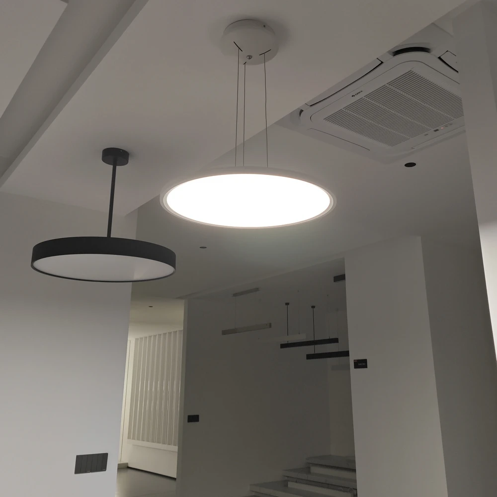Ultra thin plafond verlichting  app dim to warm circle white slim round lamp flush mount surface led drum panel ceiling light