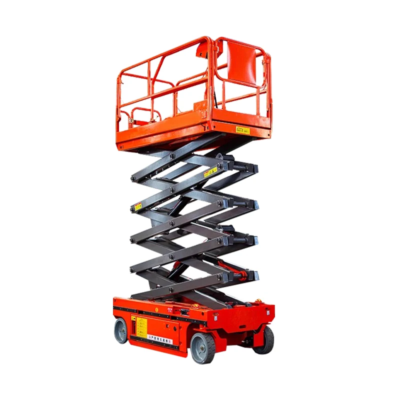 The 500kg 4-meter self-propelled scissor lift platform truck can be used for high-altitude work