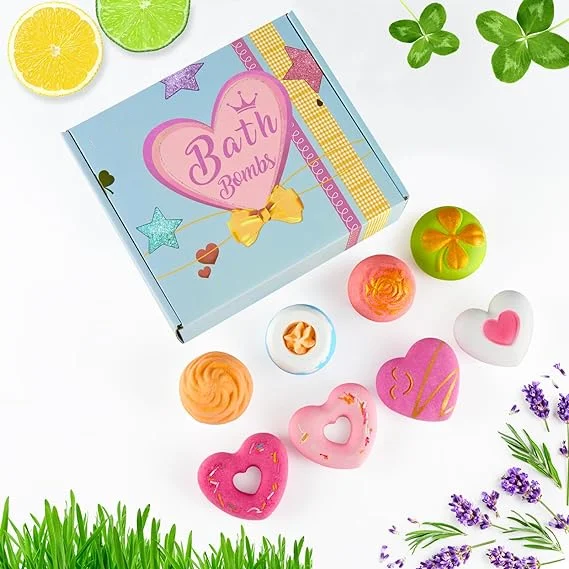 Factory Wholesale Bath Supplies Natural Products Bath Bombs Flower Clover bath salt packaging