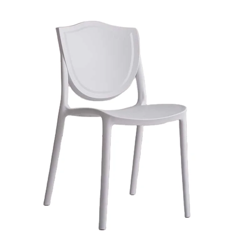 Cheap Price Armless Fixed backrest wholesale simplicity antechamber plastic dining chair